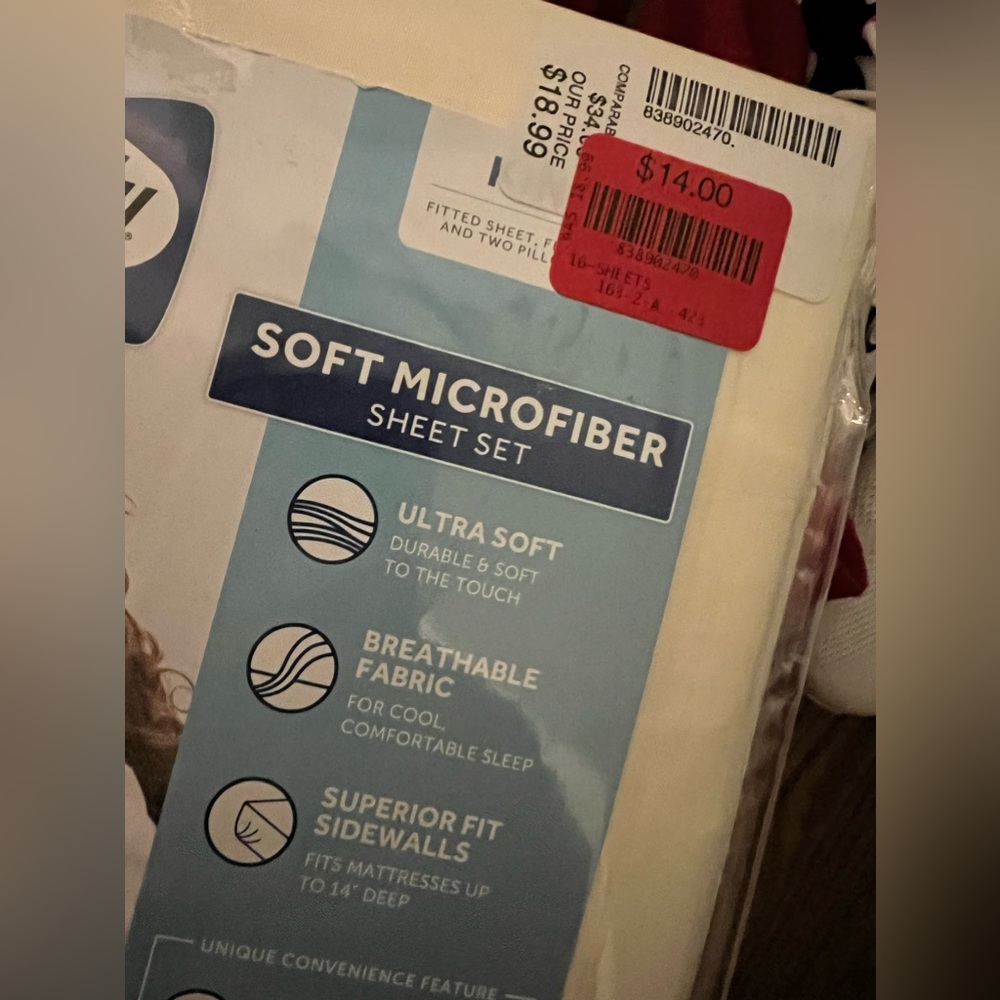 King Microfiber sheet sets and one two pillowcase pack